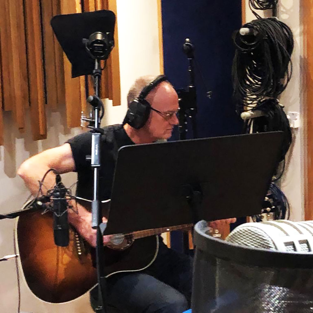 Tom recording at Hive Studios